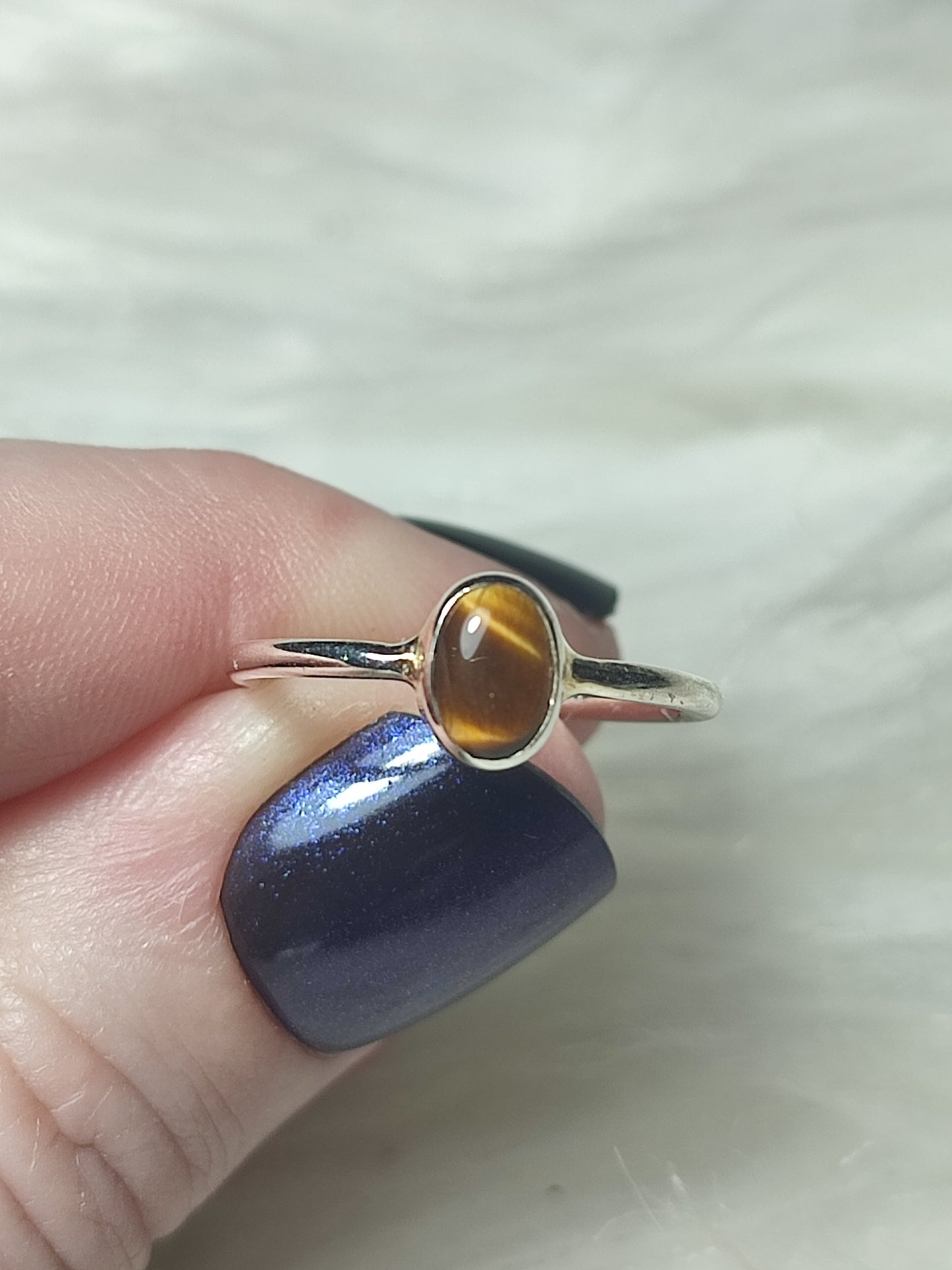 Anillo plata 925 con mineral 17.50 mm - Leer descripción