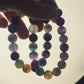 Pulsera elástica esferas de fluorita multicolor 11 mm