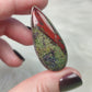 Anillo baño de plata con jaspe sangre de dragón N°15