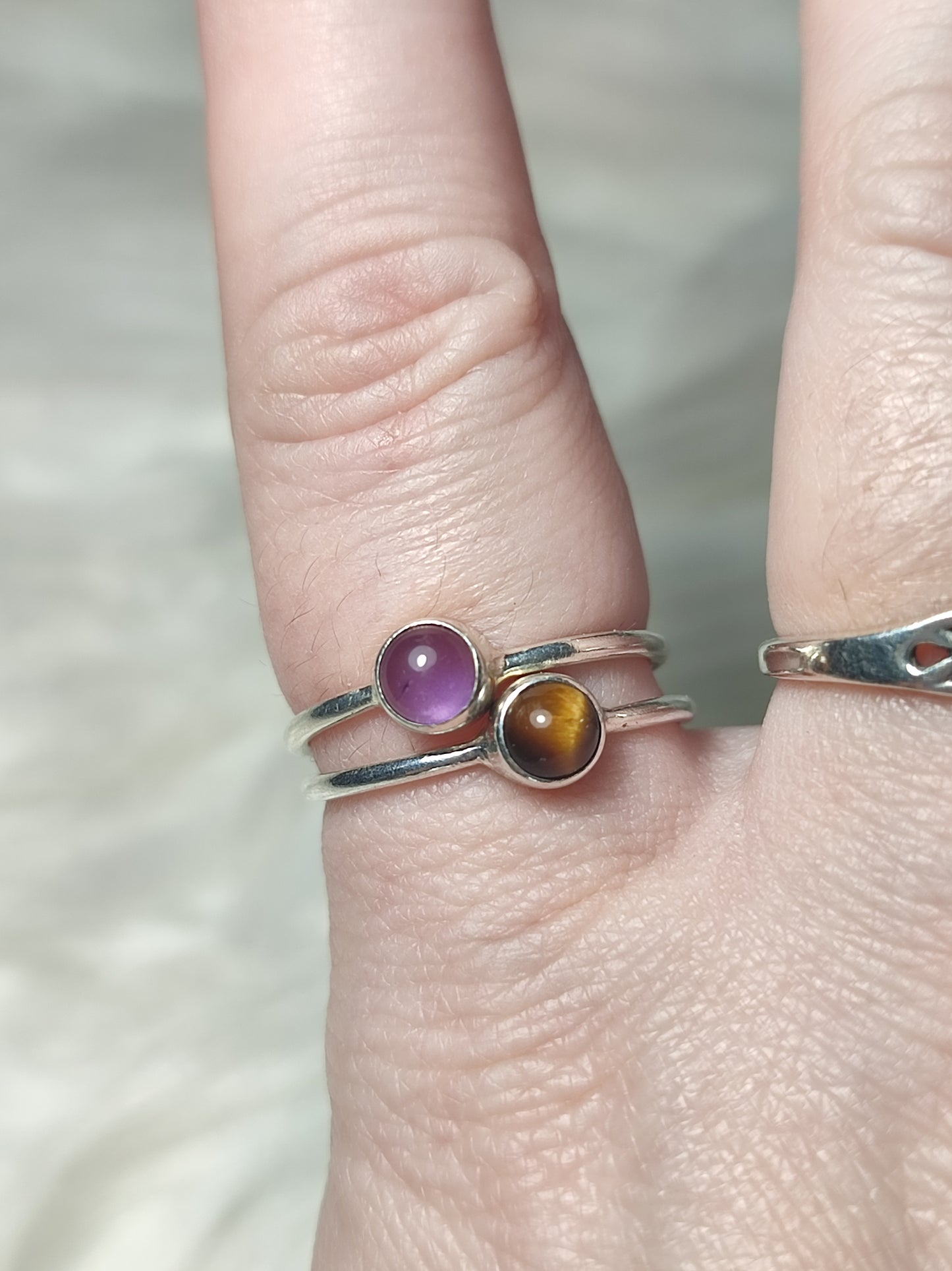 Anillo plata 925 con mineral 17.50 mm - Leer descripción