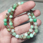 Pulsera elástica bolas 6 mm - Crisoprasa