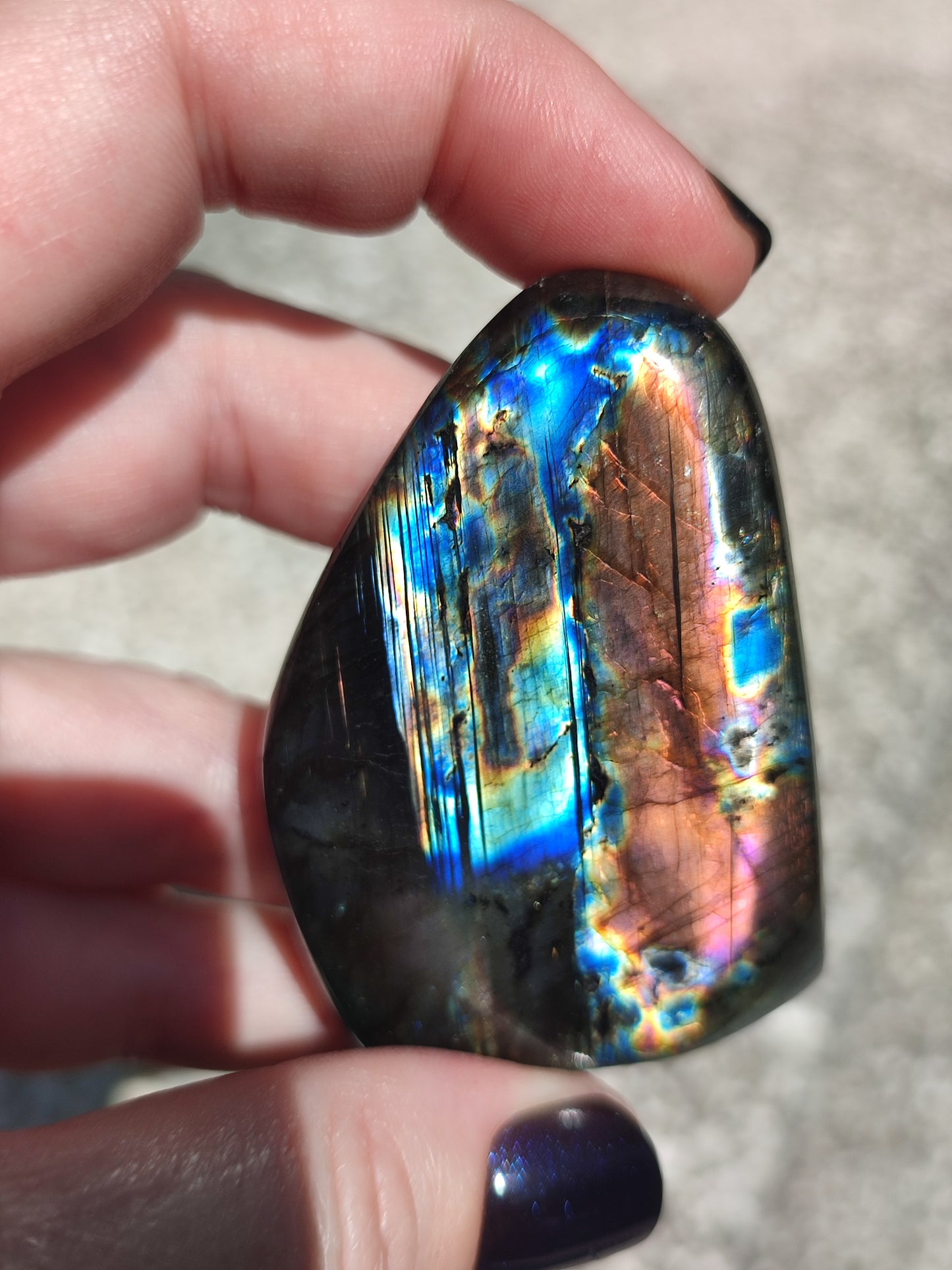 Monolito labradorita flash Espectrolita - Ver video