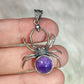 Colgante araña en plata 925 con charoita n° 143