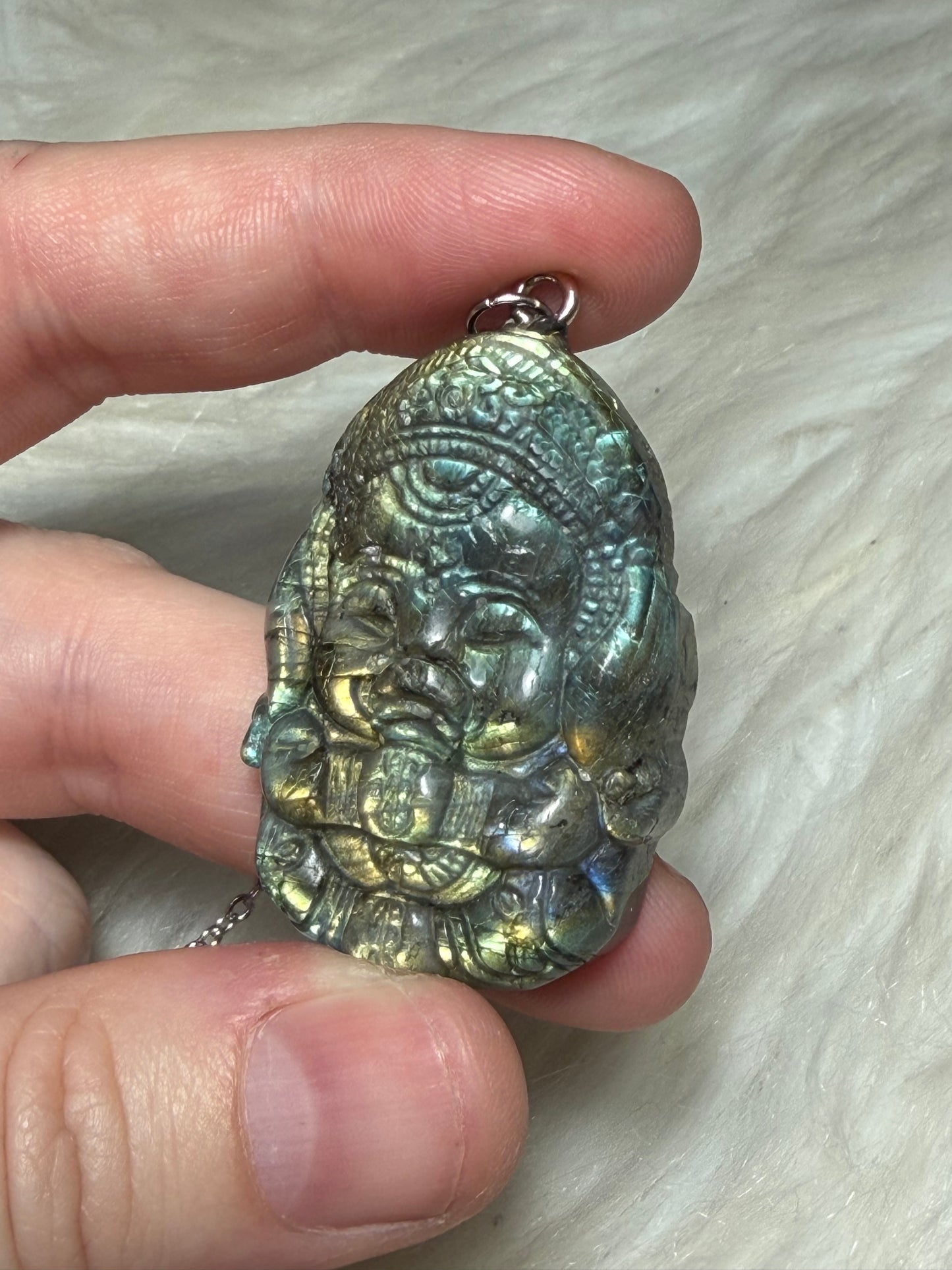 Collar Labradorita Ganesha - Ganesh n°248