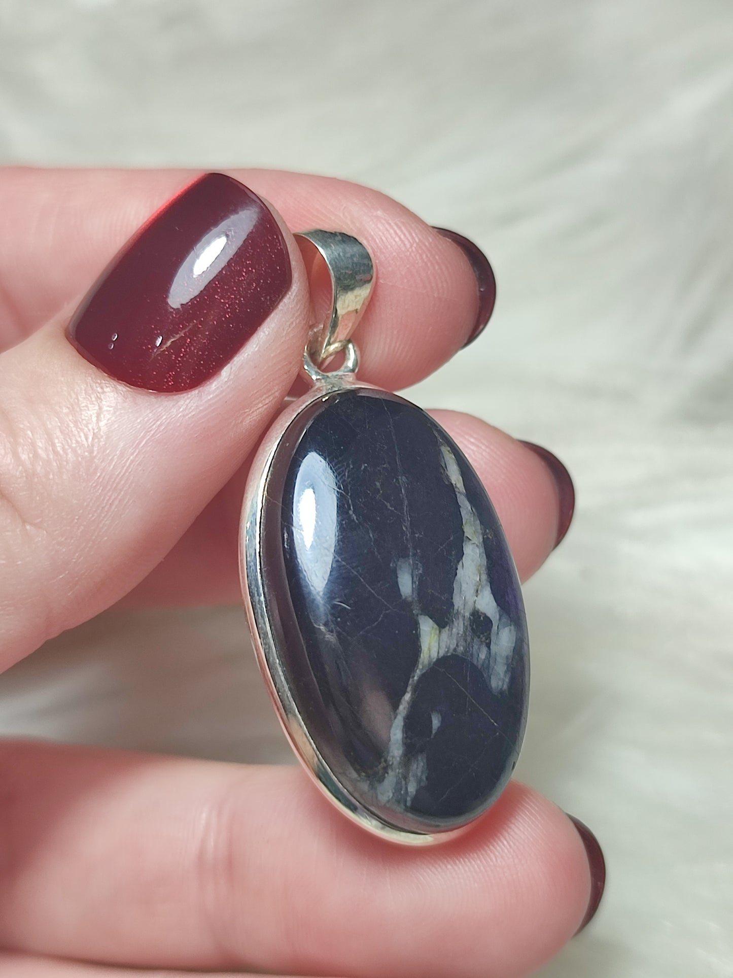 Colgante plata 925 con purpurita extra n°57