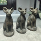 Sphynx tallado en Obsidiana o pirita - Bastet