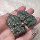 Collar acero con Ganesha - Obsidiana o jade