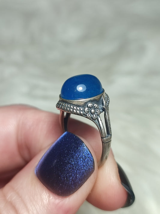 Anillo plata 925 con apatito alta calidad - ajustable n° 2