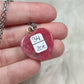 Colgante plata 925 con corazón rodonita n° 34 - alta calidad
