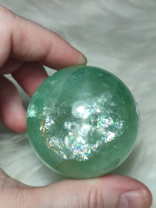 Esfera fluorita verde alta calidad n°39