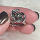 Anillo bisutería con cuarzo jardín modelo serpiente - n° 27