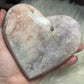 Corazón ágata rosa cristalización n°9