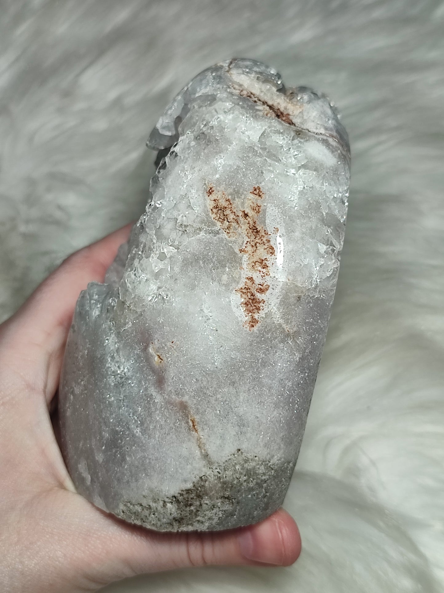 Ágata lavanda Cristalizada extra con 1178 gramos