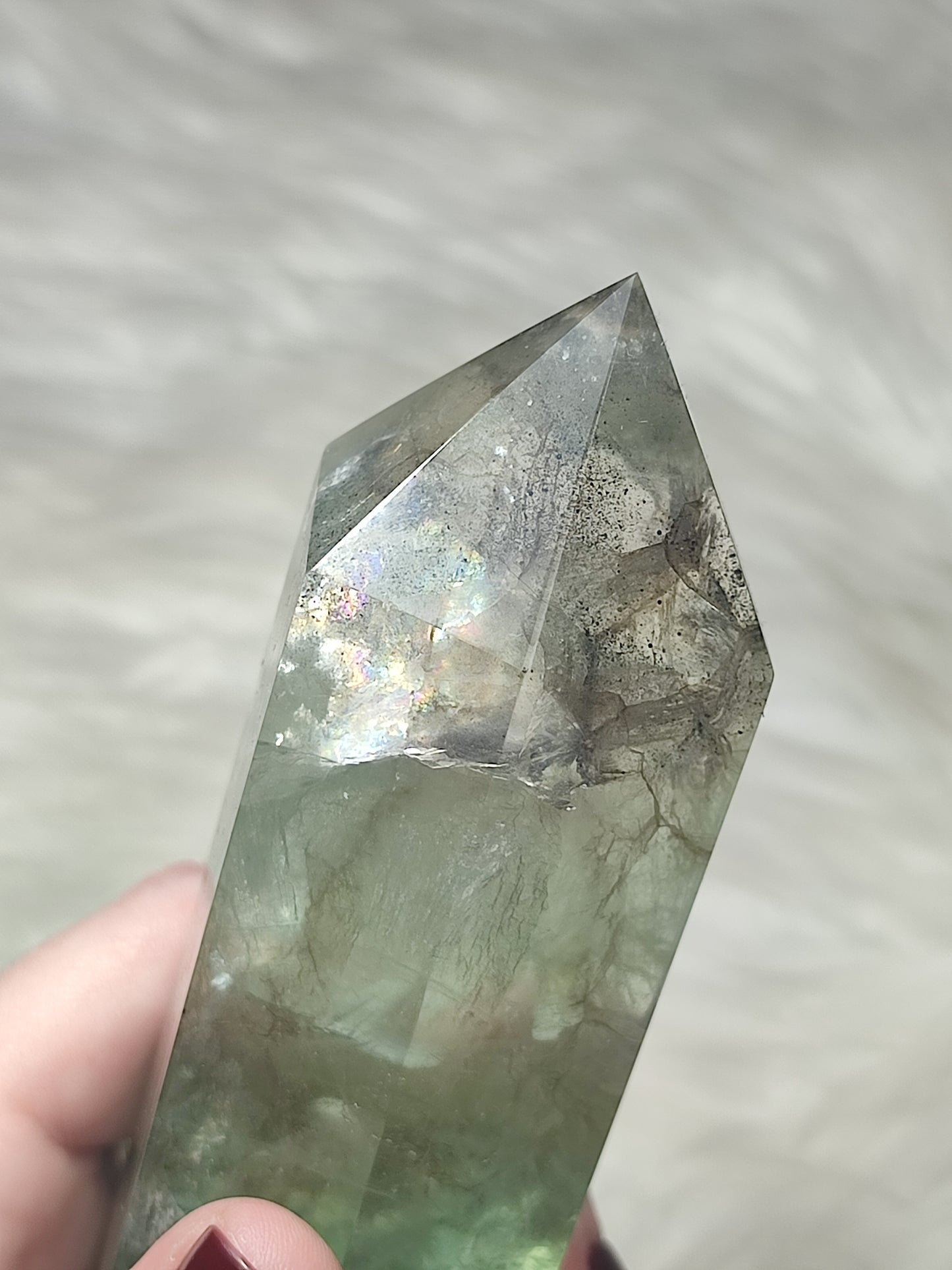 Gran Punta flúorita Ahumada n° 110 - Video