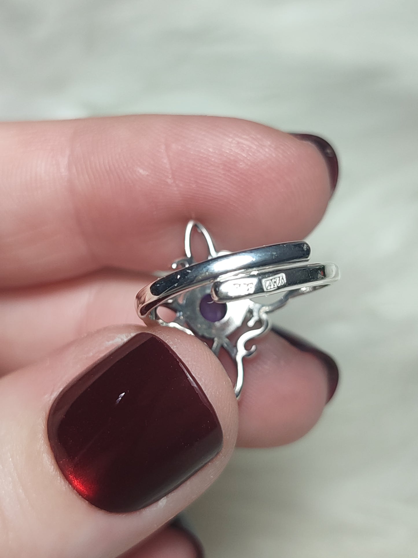 Anillo plata 925 Modelo Nudo de Bruja Ajustable