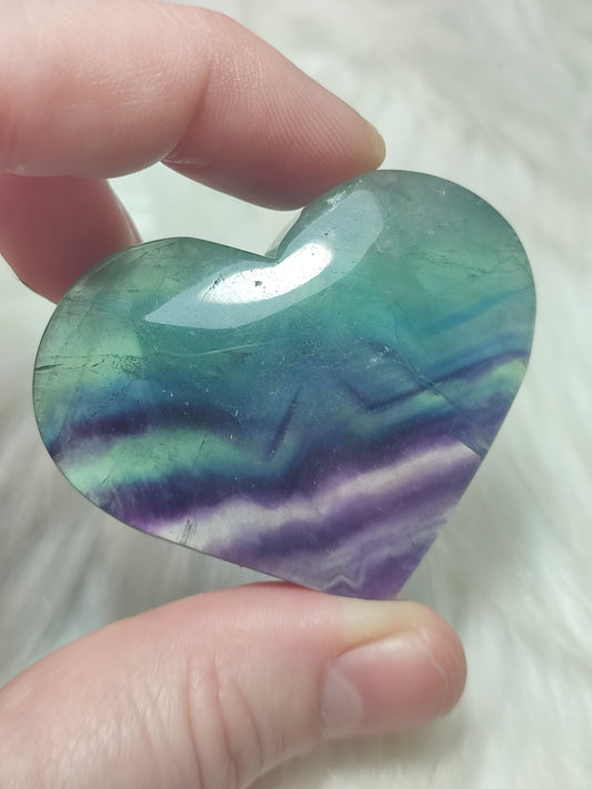 Corazón flúorita n°195