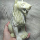 Lobo jade coliflor tallado a mano 1753 gramos