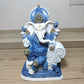 Ganesha Azul Y Blanca - Prosperidad y Protección