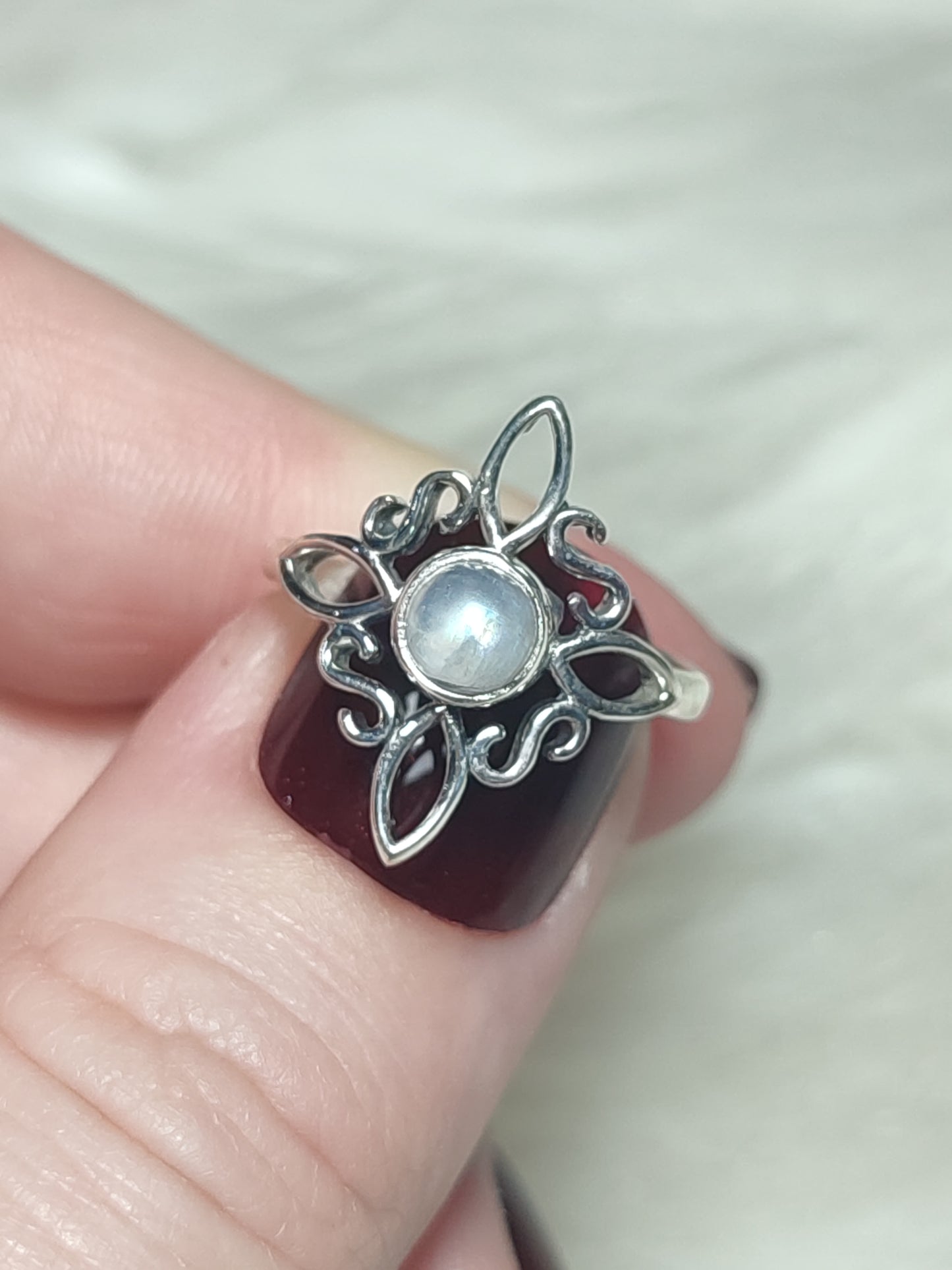 Anillo plata 925 Modelo Nudo de Bruja Ajustable