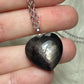 Colgante plata 925 hiperstena - corazón 372