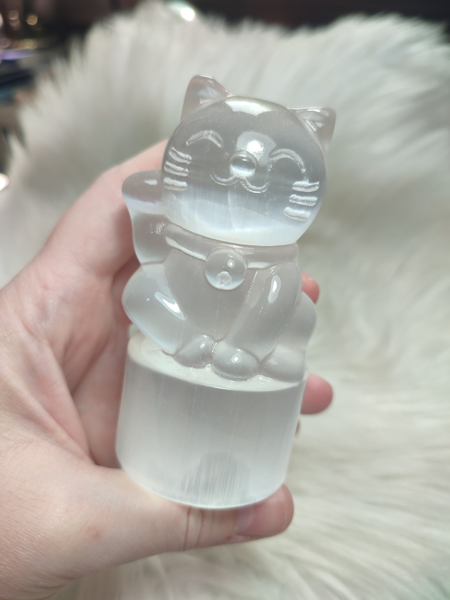 Figura Gato Maneki Neko Selenita 😺