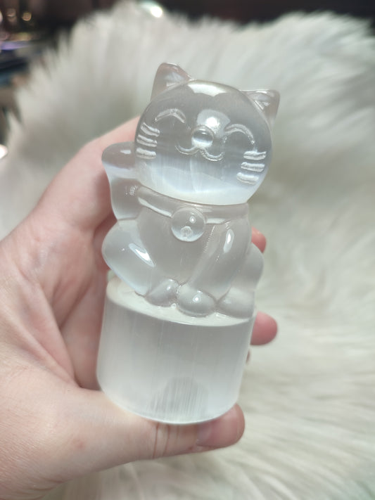 Figura Gato Maneki Neko Selenita 😺