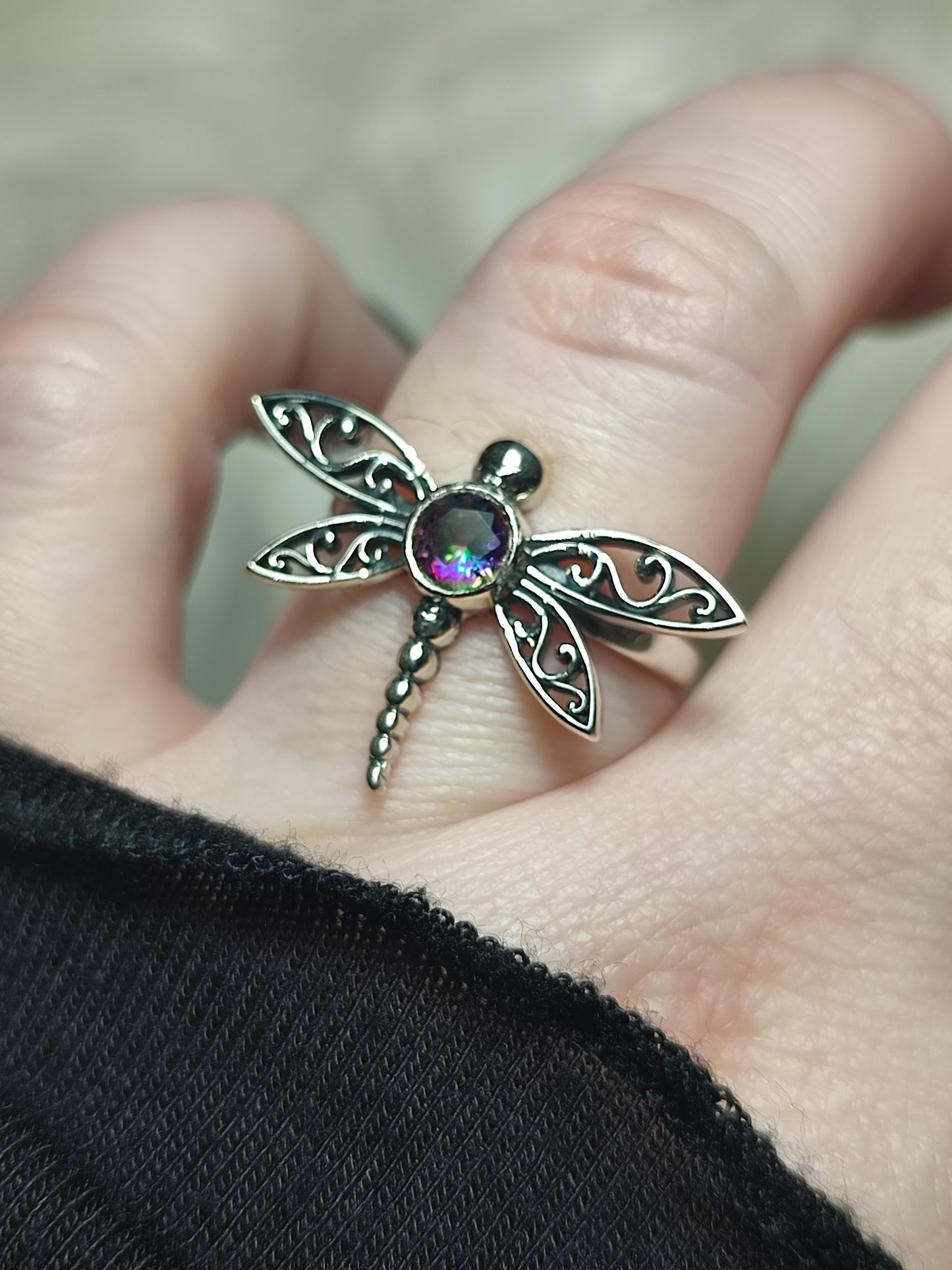 Anillo plata 925 Modelo libélula