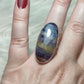 Anillo baño de plata con flúorita ref.116
