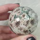 Esfera jaspe verde flor 222 gramos - n° 8