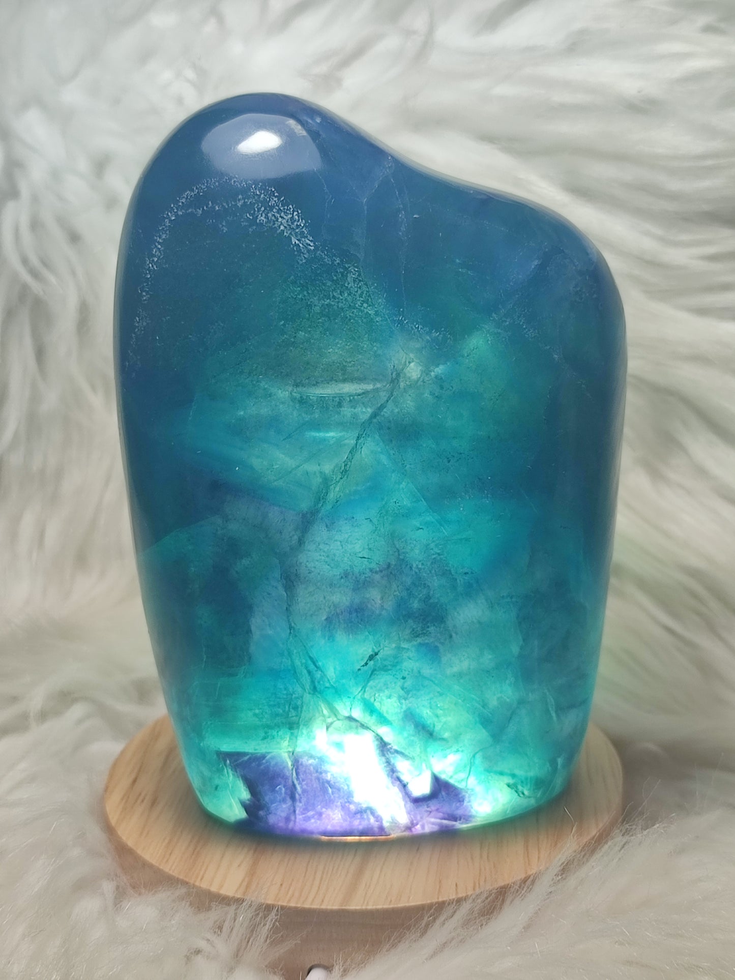 Lampara fluorita multicolor 1067 gramos