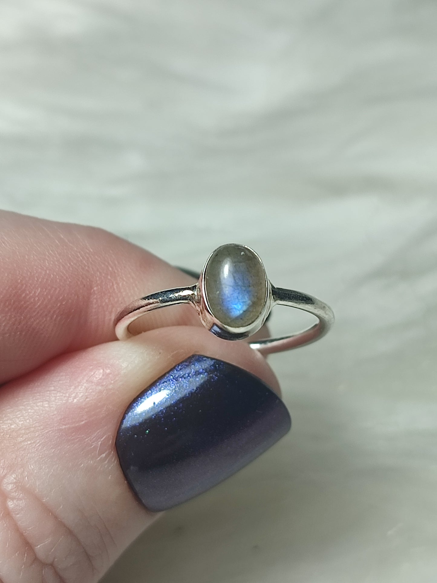 Anillo plata 925 con mineral 17.50 mm - Leer descripción