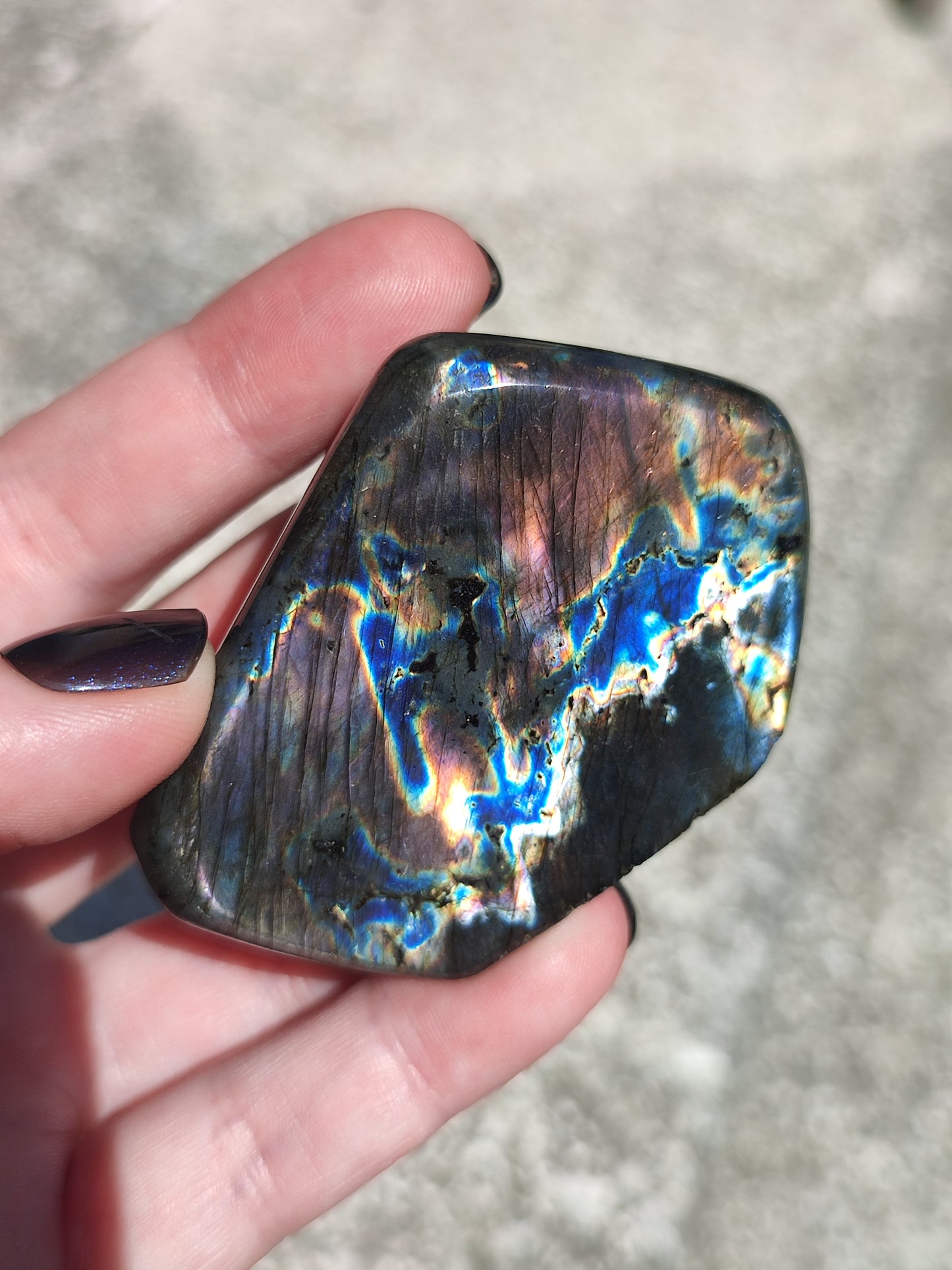 Monolito labradorita flash Espectrolita - Ver video