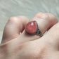 Anillo plata 925 con rodocrosita AAA - ajustable número 33