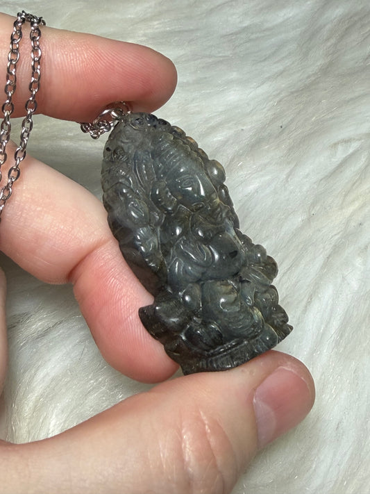Collar Labradorita Ganesha - Ganesh n°237