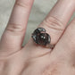 Anillo bisutería con cuarzo jardín modelo serpiente - n° 27