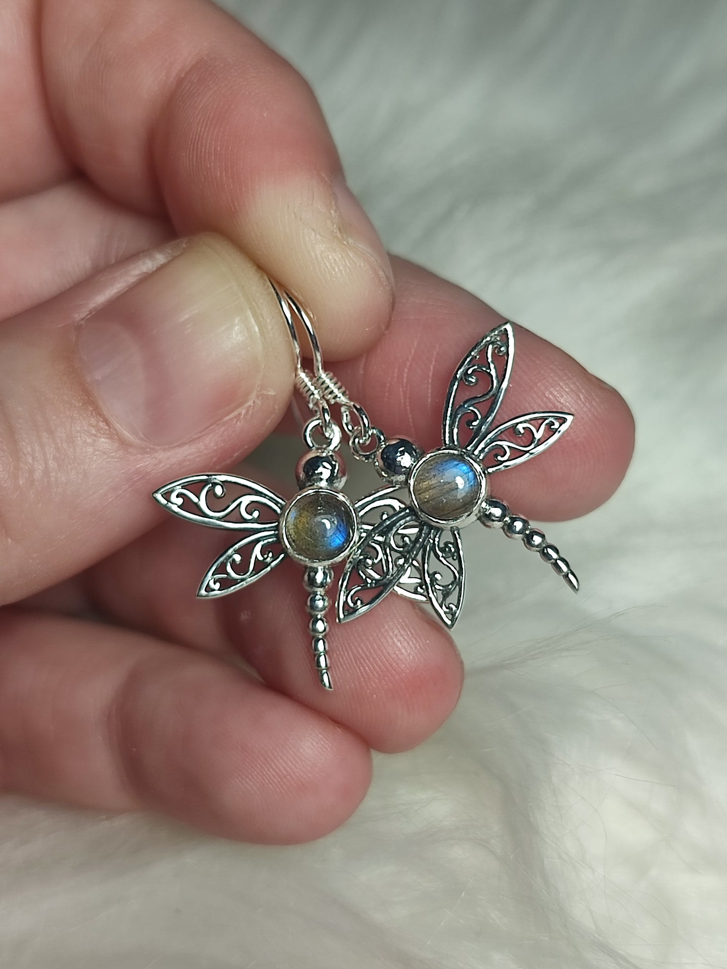 Pendientes plata 925 - Modelo Libélula