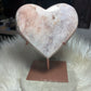 Corazón ágata rosa cristalización n°9