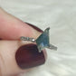 Anillo plata 925 con ágata musgo - ajustable n° 77