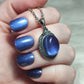 Colgante plata 925 con flúorita azul extra
