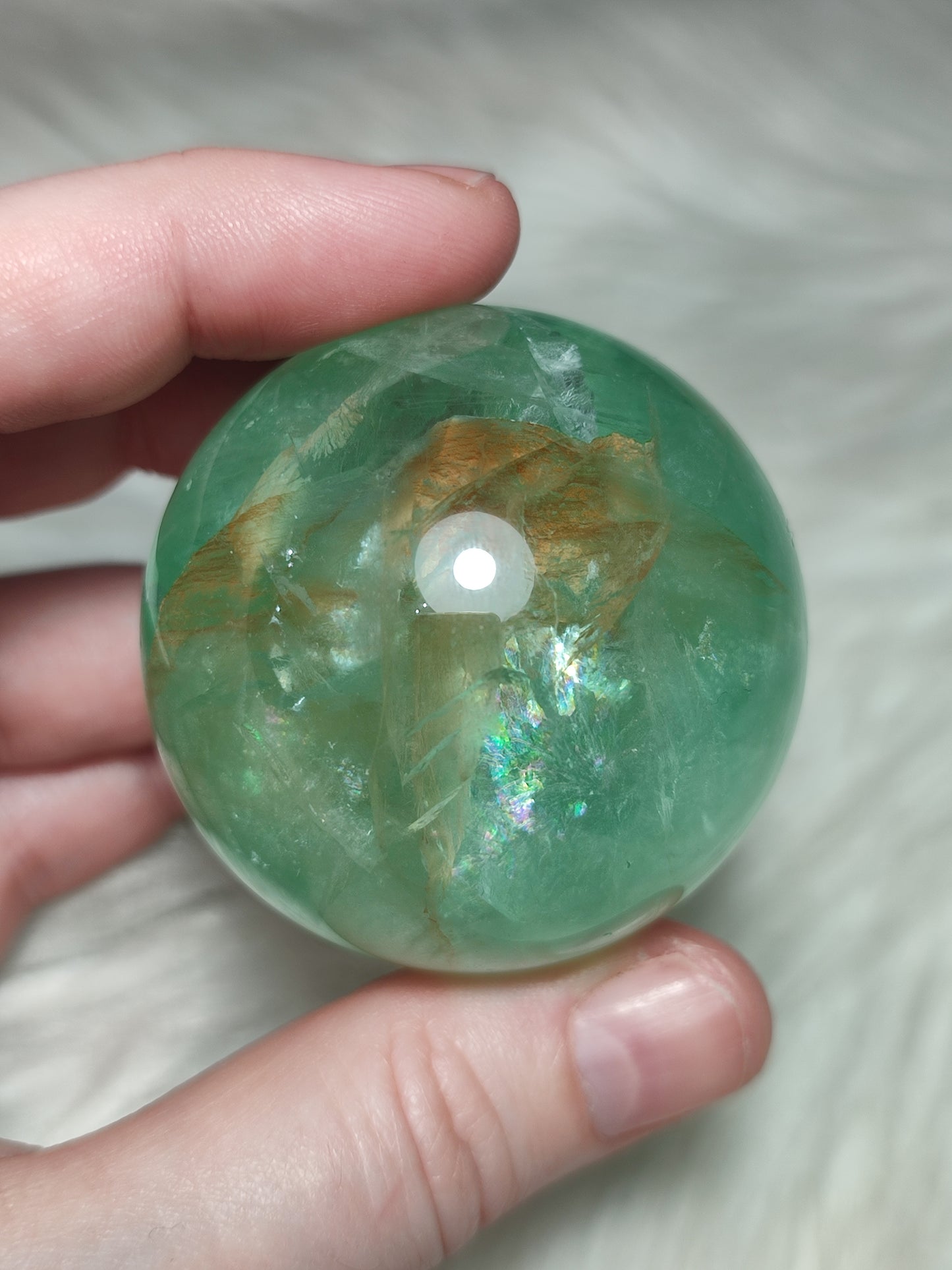 Esfera fluorita verde alta calidad n°40
