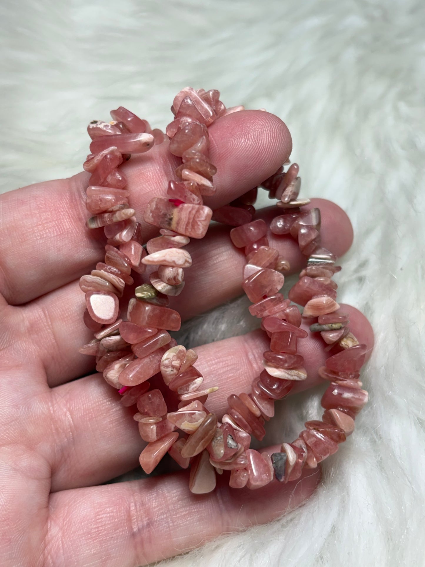 Pulsera rodocrosita alta calidad