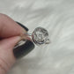 Anillo plata de ley 925 con herkimer - 19 mm diámetro