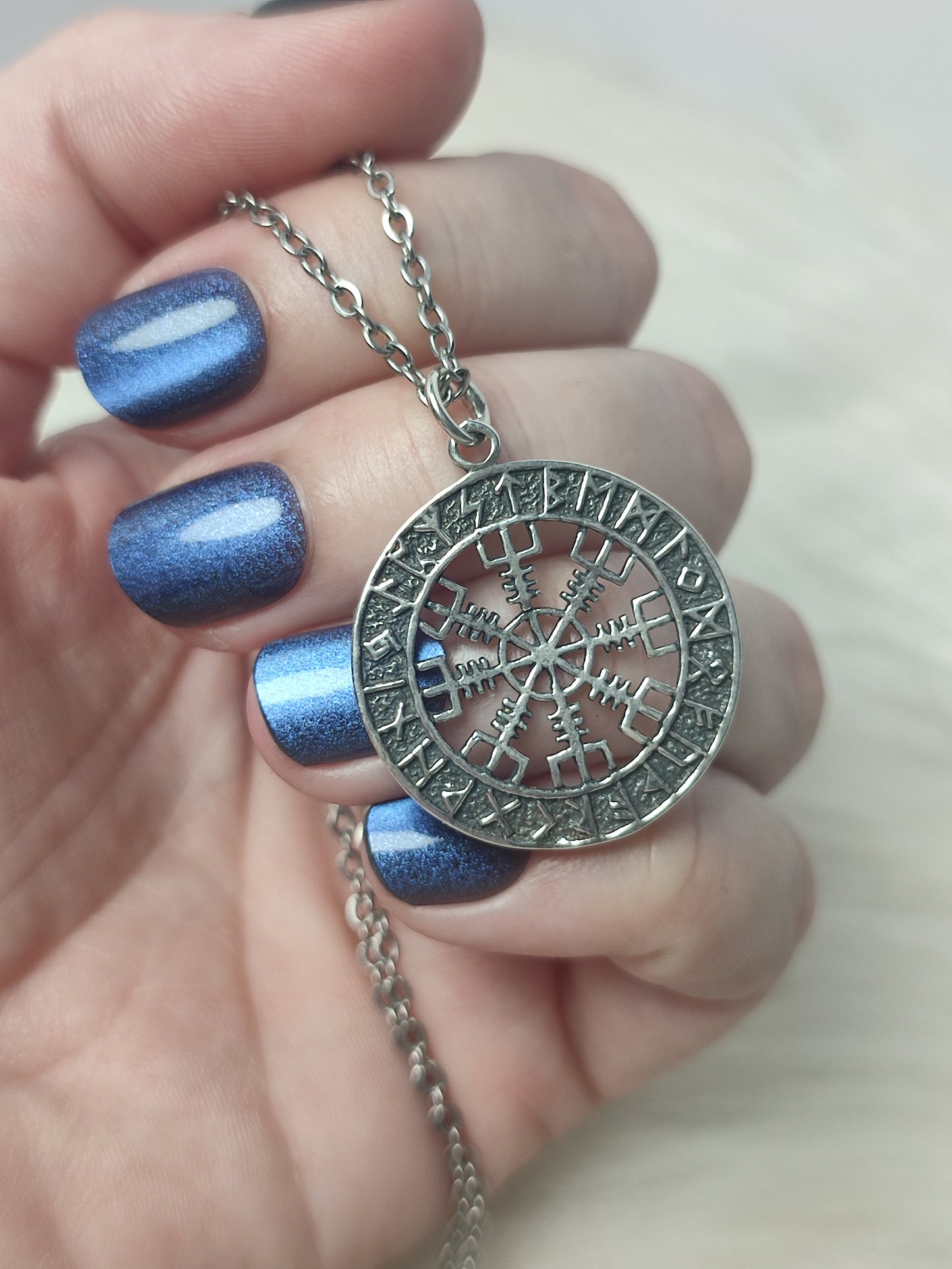 Colgante plata 925 - aegishjalmur - Runa Vikinga