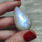 Anillo baño de plata con piedra luna  - ref.167