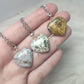 Colgante plata 925 con corazón jaspe océano - Video