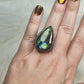 Anillo baño de plata y Labradorita V3
