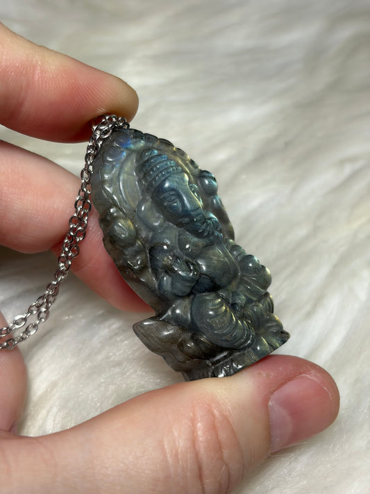 Collar Labradorita Ganesha - Ganesh n°239