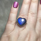 Anillo plata 925 con labradorita flash - ajustable n° 49