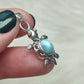 Colgante plata 925 con larimar - tortuga 48