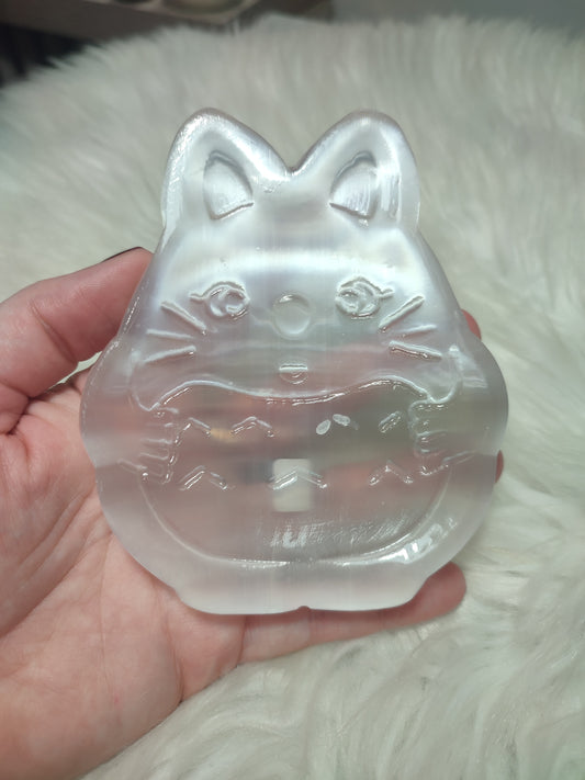 Bol Mi vecino Totoro tallado en selenita